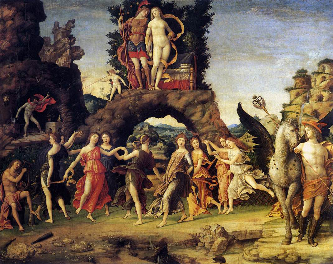 Andrea Mantegna (安德烈亚·曼泰尼亚) For an Allegorical Dance of Women（巴那斯山.jpg