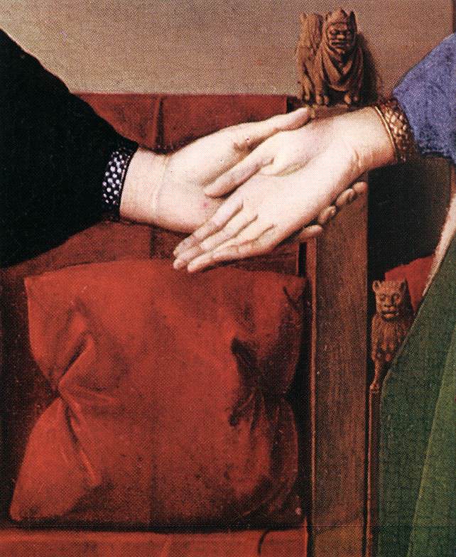 Portrait of Giovanni Arnolfini and his Wife (detail) 4.jpg