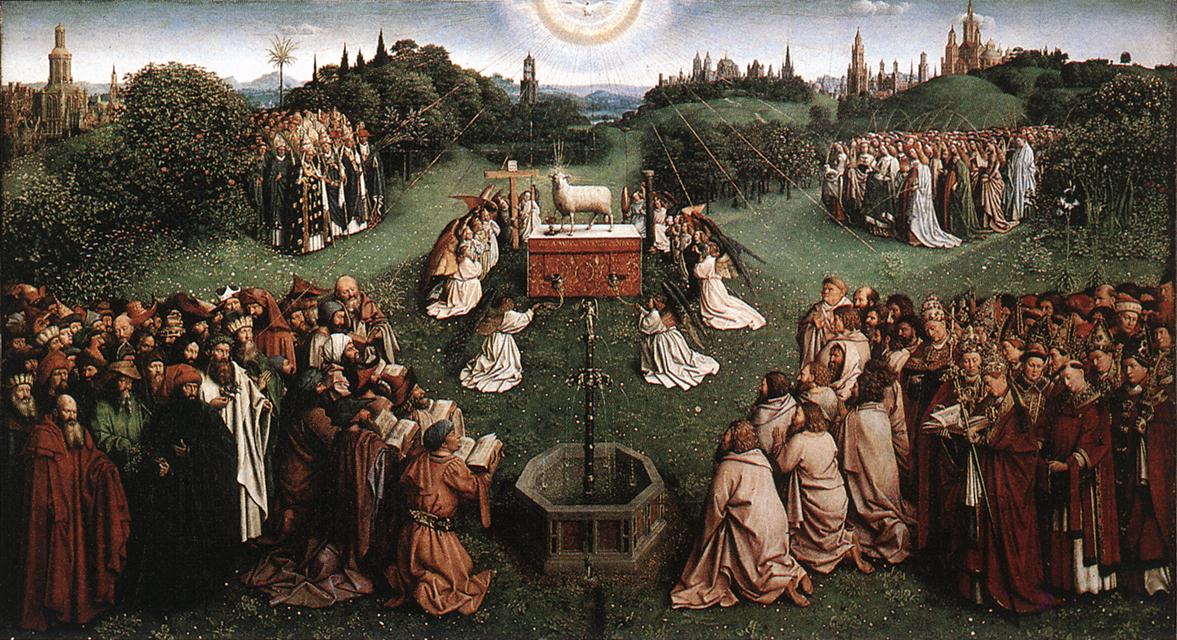 The Ghent Altarpiece - Adoration of the Lamb.jpg