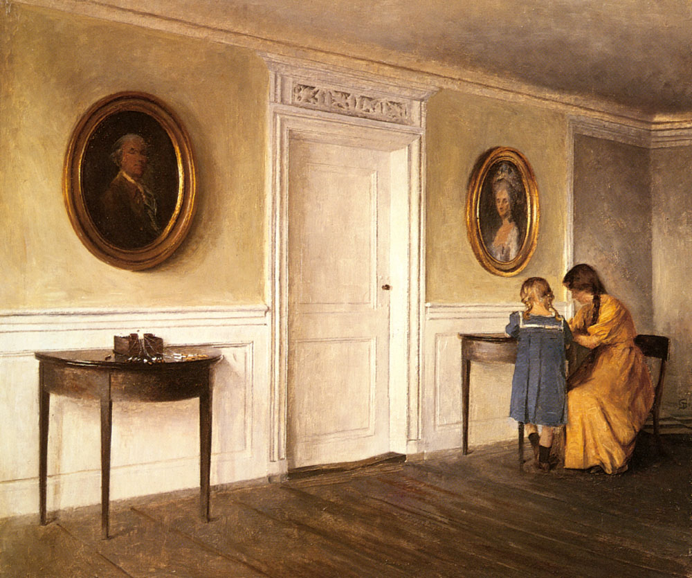 Two of the Artist\'s Daughters At Liselund.jpg