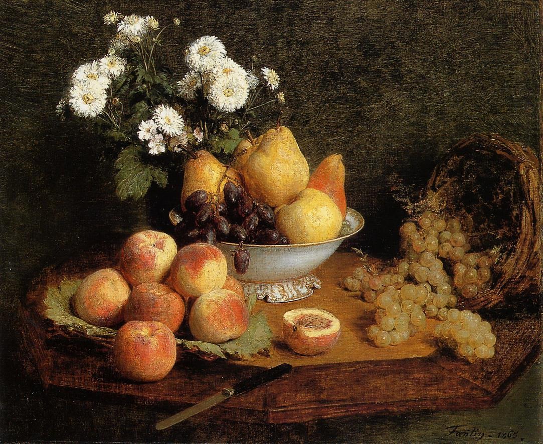 Flowers and Fruit on a Table.jpg