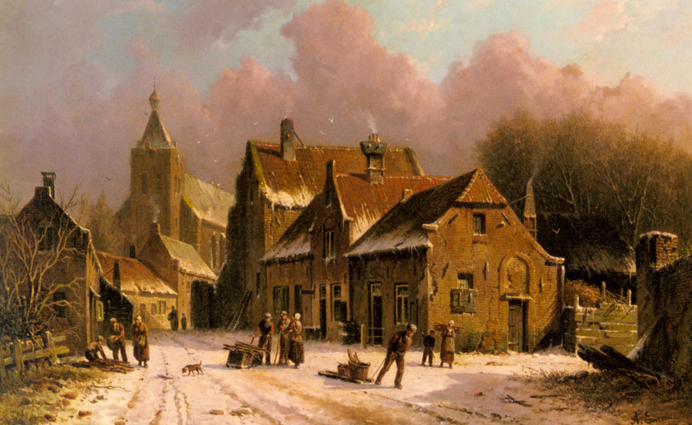 A Village In Winter.jpg