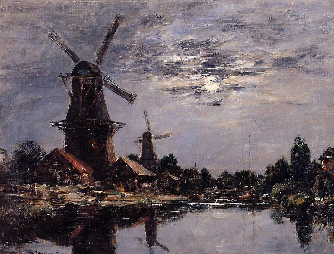 Windmills and Canel near Dordrecht.jpg